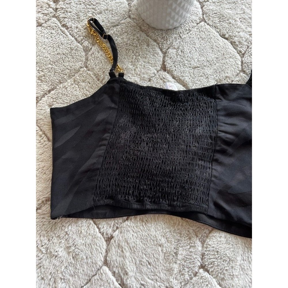 DAIMARAN Oxford Women's Two-Piece Set Top Long Sleeve + Skirt Black S - Picture 3 of 7